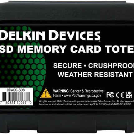 Delkin Devices SD Card Holders Tote - Hold 8