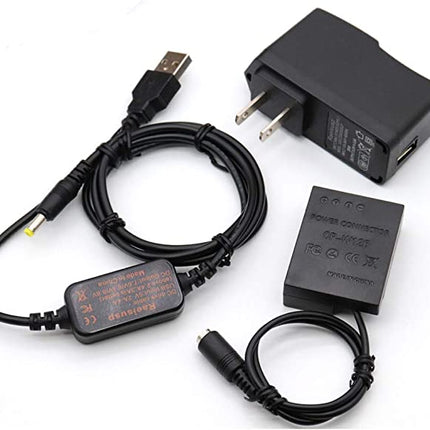 5V USB Cable DC8.4V + NP-W126 CP-W126 Dummy Battery + QC3.0 Adapter Kit for Fujifilm