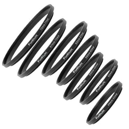 Fotodiox 7 Step Up Ring Filter Adapter Set- Anodized Aluminum