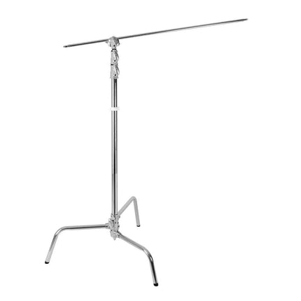 Godox C-Stand 240CS With Arm And Grip Head (2.4m- Silver)