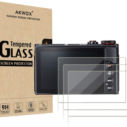 Akwox Screen Protector Tempered Glass Film (Pack of 3)