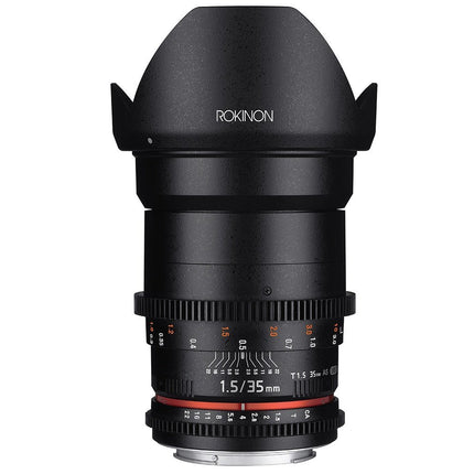 Rokinon Cine DS DS35M-C 35mm T1.5 AS IF UMC Full Frame Cine Wide Angle Lens for Canon EF