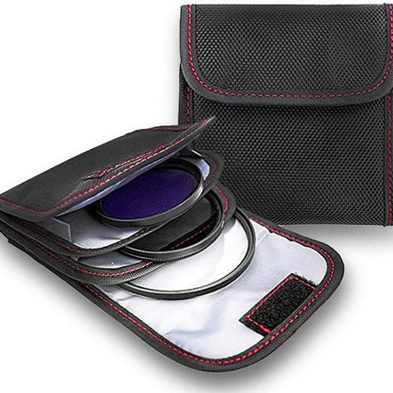 Filter Case- 2PCS 3-Pocket Camera Lens Filter Carry Case
