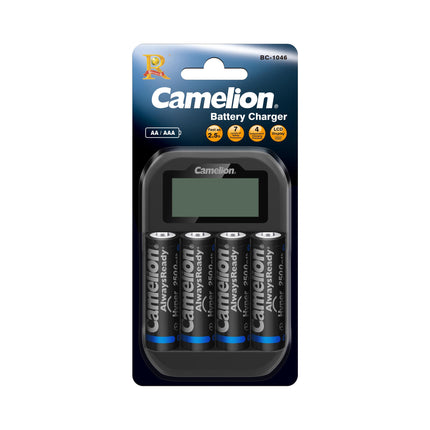 Camelion 2500mAh Batteries and Charger BC-1046 Pack of 4