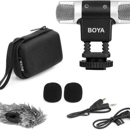 Boya BY-MM3 Mini Condenser Stereo Shotgun Microphone