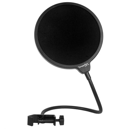 Dragonpad USA 6inch Microphone Studio Pop Filter with Clamp  - Black