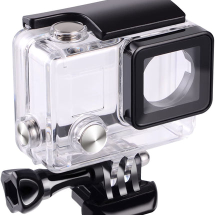 Suptig Replacement Waterproof Case Protective Housing for GoPro Hero 4- Hero3 - Water Resistant up to 147ft (45m)