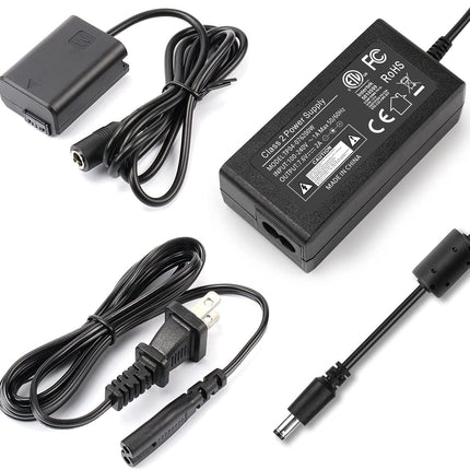 F1TP ACPW20 AC Adapter Power Supply and NP-FW50 Dummy Battery kit