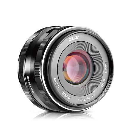 Meike 35mm F1.7 Manual Focus Prime Lens for Micro 4/3 MFT M4/3 Olympus and Panasonic Digital Mirrorless Cameras