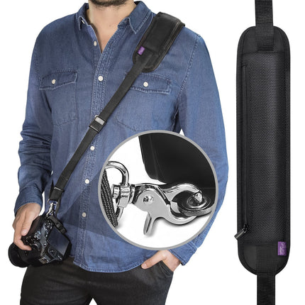 Altura Photo Rapid Fire Camera Neck Strap w- Quick Release and Safety Tether