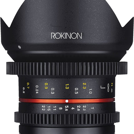 Rokinon Cine CV12M-MFT 12mm T2.2 Cine Fixed Lens for Olympus-Panasonic Micro 4-3 Cameras