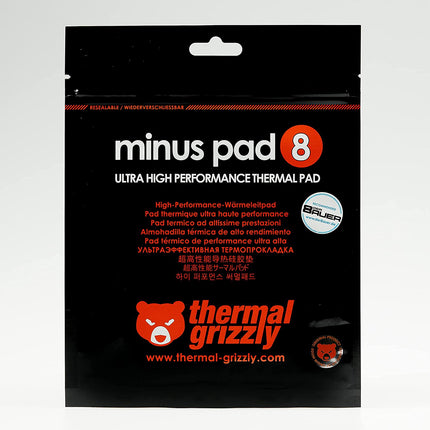Thermal Grizzly Minus Pad 8 Thermal Pads  - 100 X 100 X 2.0 MM