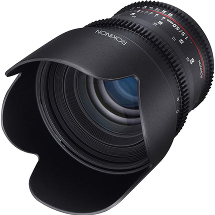 Rokinon DS50M-MFT Cine DS 50mm T1.5 AS IF UMC Full Frame Cine Lens for Olympus- Panasonic Micro Four Thirds