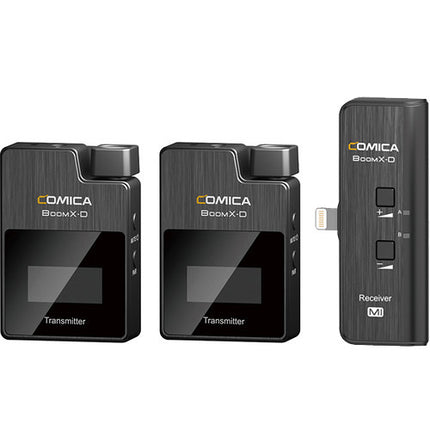 Comica Audio BoomX-D MI2 Ultracompact 2-Person Wireless Microphone System for Iphone