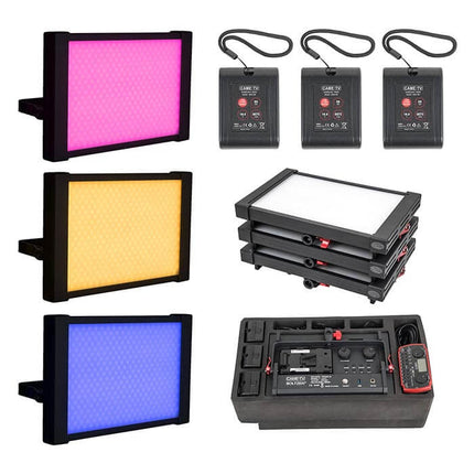 CAME-TV Boltzen Perseus RGBDT 55W Ready-to-Fly Three-Light Travel Kit