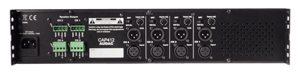 QUAD-CHANNEL POWER AMPLIFIER 4 X 120W 100V