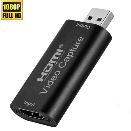 HDMI Video Capture Card- Video Capture Card HDMI to USB2.0 1080P Record via DSLR Camcorder