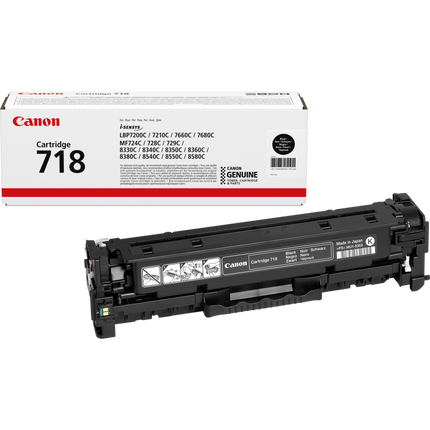 Canon 718BK Black Toner Cartridge