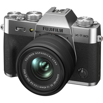FUJIFILM X-T30 Mirrorless Digital Camera With 15-45mm KIT (Silver)