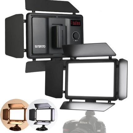Sutefoto T18 LED Video Light- Indoor & Outdoor 2000 Lumens Panel Light