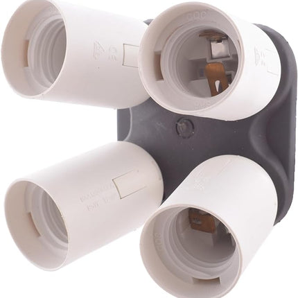 General YL108 Lamp Holder 4 Lamp 112W  - Black