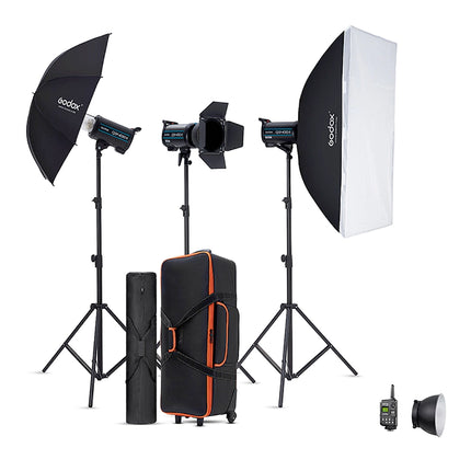 Godox QSII800 Studio Flash 3 Sets Kit