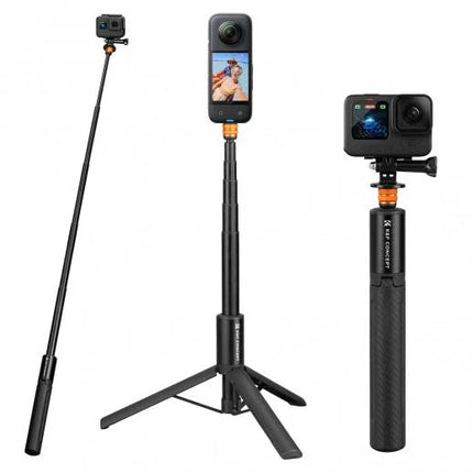 K&F Invisible Selfie Stick Extension Long Pole 120cm