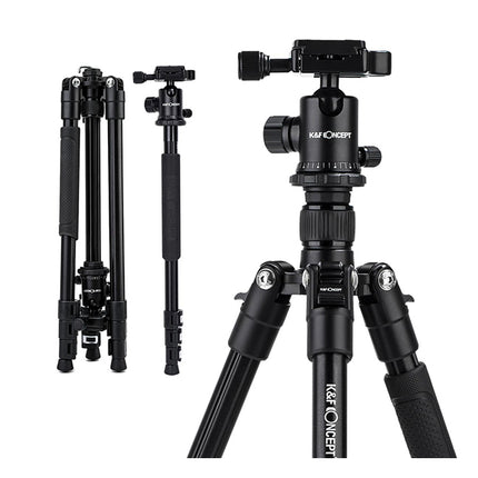 K&F TM2324 II Foldable Lightweight Aluminum Tripod
