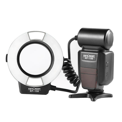 K&F 150 TTL Marco Ring Flash GN14