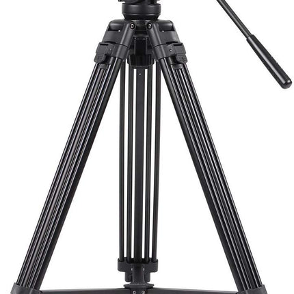 KINGJOY VT-2500 Mg-Al Alloy Video Photo Tripod Kit 360°Panorama Pan Fluid Ball Head