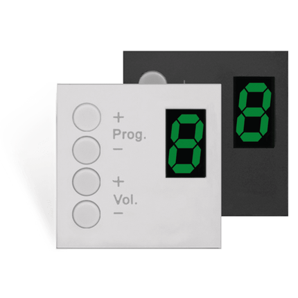 Audac MWX45 Wall Panel Controller With Wall Plate