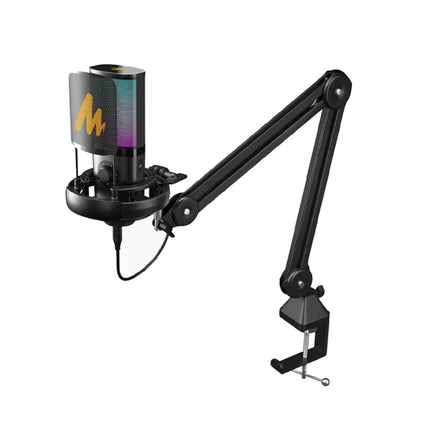 Maono PM450 StreamerWave USB Condenser Microphone Boom ARM Bundle - Black