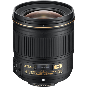 Nikon AF-S NIKKOR 28mm f/1.8G Lens
