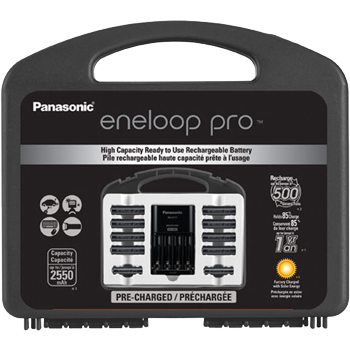 Panasonic eneloop pro (Pack of 8 AA and 2 AAA NiMH Batteries) - High Capacity Power Pack with Charger