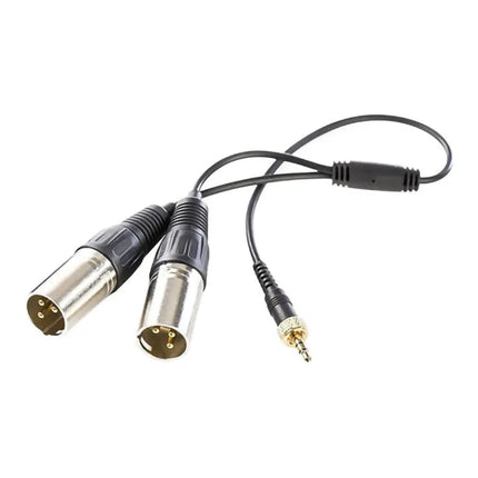Saramonic SR-UM10-CC1 3.5mm TRS to Two XLR Male Output Y-Cable for Wireless Mic Systems