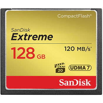 SanDisk 128GB Extreme CompactFlash Memory Card