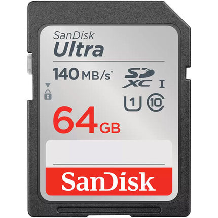 SanDisk Ultra 64GB UHS-I SDXC Memory Card 140MB-s