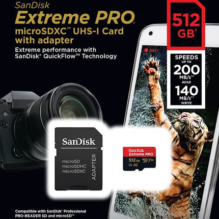 SanDisk Extreme PRO microSDXC UHS-I CARD 200MB-s
