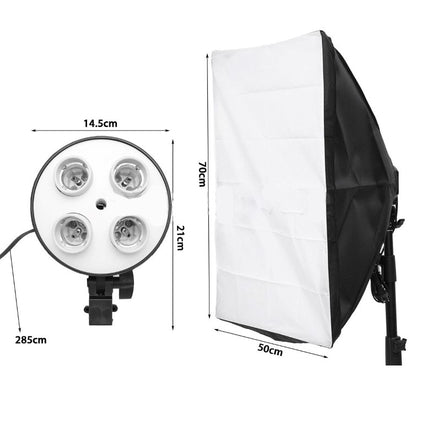 Lighting Softbox +4 Socket Lamp Holder