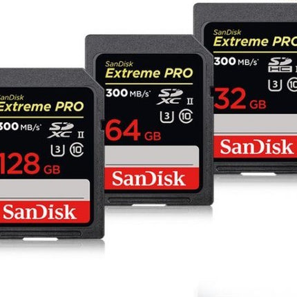 SanDisk Extreme PRO 300MB-s UHS-II SDXC Memory Card