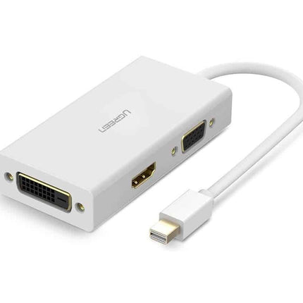UGREEN Mini DP to HDMI-VGA-DVI Converter (White)