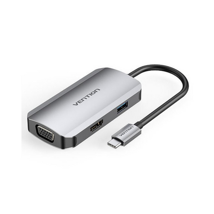 Vention USB-C to HDMI-VGA-USB 3.0-PD Docking Station