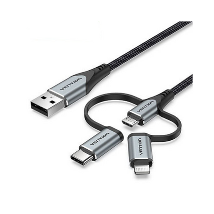 Vention 3-in-1 USB Charging Cable