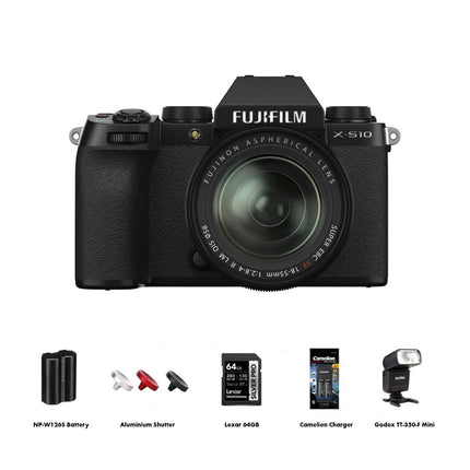 FUJIFILM X-S10 Mirrorless Digital Camera (Body Only) (With FREE Gifts)