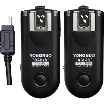 Yongnuo RF-603N II Wireless Flash Trigger Kit for Nikon DC2 Connection