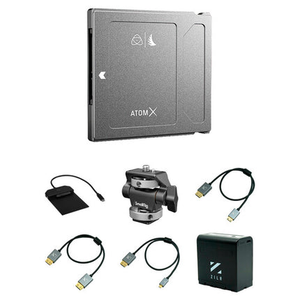 Angelbird 1TB AtomX SSDmini with USB-C 3.1 Powered Docking Station & NP-F970 Battery Kit
