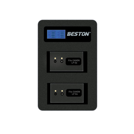 Beston E6 Dual Battery Charger for Canon