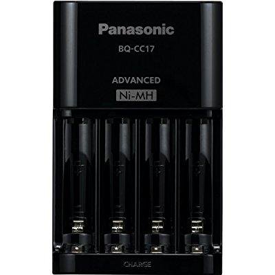 Panasonic BQ-CC17KSBA eneloop Advanced Individual Battery Charger with 4 LED Charge Indicator Lights- Black