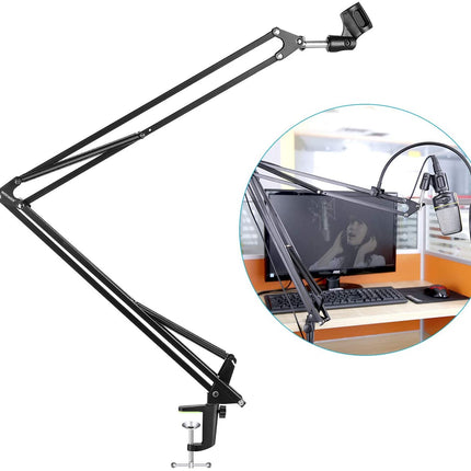 NB-39 Adjustable 110cm Studio Microphone Suspension Boom Scissor Arm Stand