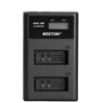Beston Dual Charger for LP-E12 USB-Type C for Canon